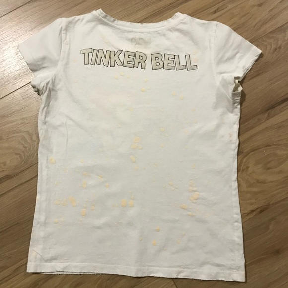 Vintage distressed look tinker bell short sleeve shirt - Picture 4 of 4